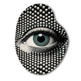 Monochrome Eye II - Asymmetric Metal Wall Art