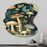 Vintage Mushrooms Amanita Muscaria III - Asymmetric Metal Wall Art