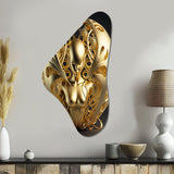 Golden Queen Of Consciousness III - Asymmetric Metal Wall Art