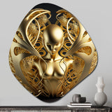 Golden Queen Of Consciousness III - Asymmetric Metal Wall Art