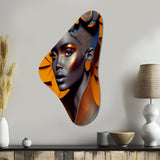 Exquiste African Woman Design I - Asymmetric Metal Wall Art