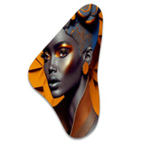 Exquiste African Woman Design I - Asymmetric Metal Wall Art