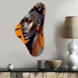 Exquiste African Woman Design I - Asymmetric Metal Wall Art