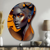 Exquiste African Woman Design I - Asymmetric Metal Wall Art