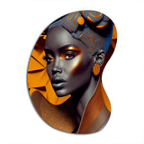 Exquiste African Woman Design I - Asymmetric Metal Wall Art