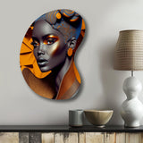 Exquiste African Woman Design I - Asymmetric Metal Wall Art