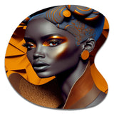 Exquiste African Woman Design I - Asymmetric Metal Wall Art