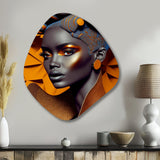 Exquiste African Woman Design I - Asymmetric Metal Wall Art