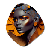 Exquiste African Woman Design I - Asymmetric Metal Wall Art