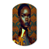 Exquiste African Woman Design II - Asymmetric Metal Wall Art