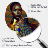 Exquiste African Woman Design II - Asymmetric Metal Wall Art