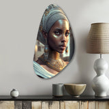 Exquiste African Woman Design III - Asymmetric Metal Wall Art