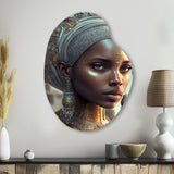 Exquiste African Woman Design III - Asymmetric Metal Wall Art