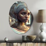 Exquiste African Woman Design III - Asymmetric Metal Wall Art