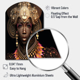 Exquiste African Woman Design V - Asymmetric Metal Wall Art