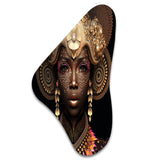 Exquiste African Woman Design V - Asymmetric Metal Wall Art