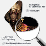 Exquiste African Woman Design V - Asymmetric Metal Wall Art