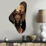 Exquiste African Woman Design V - Asymmetric Metal Wall Art