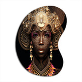 Exquiste African Woman Design V - Asymmetric Metal Wall Art