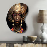 Exquiste African Woman Design V - Asymmetric Metal Wall Art