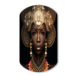 Exquiste African Woman Design V - Asymmetric Metal Wall Art