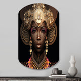 Exquiste African Woman Design V - Asymmetric Metal Wall Art