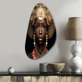 Exquiste African Woman Design V - Asymmetric Metal Wall Art