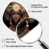 Exquiste African Woman Design V - Asymmetric Metal Wall Art