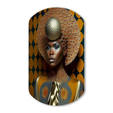 Exquiste African Woman Design VI - Asymmetric Metal Wall Art