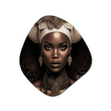 Classy Portrait Of Elegant African Lady IX - Asymmetric Metal Wall Art