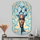 Retro Haute Couture African American Lady V - Asymmetric Metal Wall Art