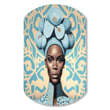 Retro Haute Couture African American Lady V - Asymmetric Metal Wall Art