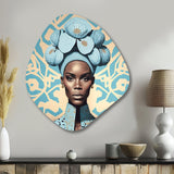 Retro Haute Couture African American Lady V - Asymmetric Metal Wall Art