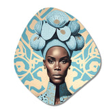 Retro Haute Couture African American Lady V - Asymmetric Metal Wall Art