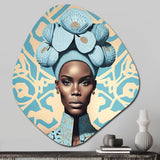 Retro Haute Couture African American Lady V - Asymmetric Metal Wall Art