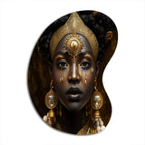 Tribal African Woman I - Asymmetric Metal Wall Art