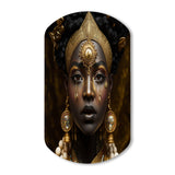 Tribal African Woman I - Asymmetric Metal Wall Art