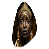 Tribal African Woman I - Asymmetric Metal Wall Art