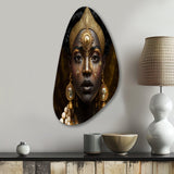 Tribal African Woman I - Asymmetric Metal Wall Art