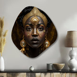 Tribal African Woman I - Asymmetric Metal Wall Art