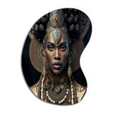 Tribal African Woman II - Asymmetric Metal Wall Art