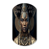 Tribal African Woman II - Asymmetric Metal Wall Art