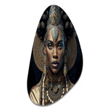 Tribal African Woman II - Asymmetric Metal Wall Art