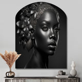 Bohemian Flower Headdress I - Asymmetric Metal Wall Art