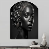 Bohemian Flower Headdress I - Asymmetric Metal Wall Art