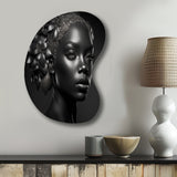 Bohemian Flower Headdress I - Asymmetric Metal Wall Art