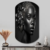 Bohemian Flower Headdress I - Asymmetric Metal Wall Art