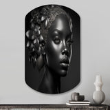 Bohemian Flower Headdress I - Asymmetric Metal Wall Art