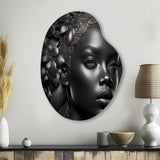 Bohemian Flower Headdress I - Asymmetric Metal Wall Art