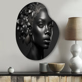 Bohemian Flower Headdress I - Asymmetric Metal Wall Art